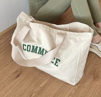 Borsa ecologica di tela di grandi dimensioni per lo shopping Logo personalizzato e OEM / ODM accettabile