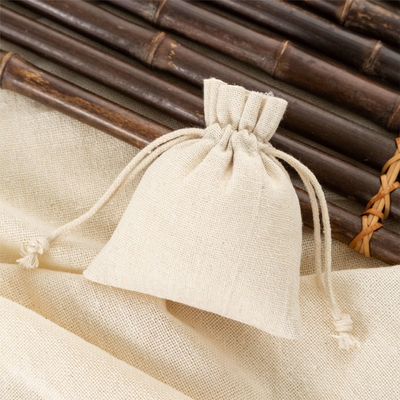 Logo personalizzato Eco-friendly Luxury Soft Cotton Bag per l'organizzazione di gioielli durevoli