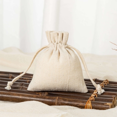 Logo personalizzato Eco-friendly Luxury Soft Cotton Bag per l'organizzazione di gioielli durevoli