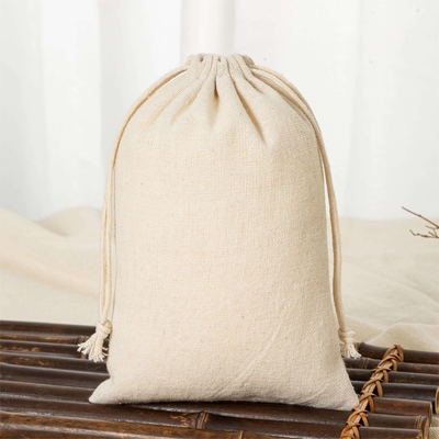 Logo personalizzato Eco-friendly Luxury Soft Cotton Bag per l'organizzazione di gioielli durevoli