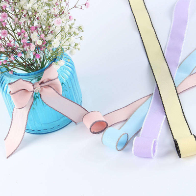 Arco a nastro per auto in satinato avorio con faccia singola per accessori per capelli da matrimonio