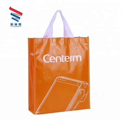 Borsa di tessuto non tessuto con angolo rotondo e stampa del logo su misura