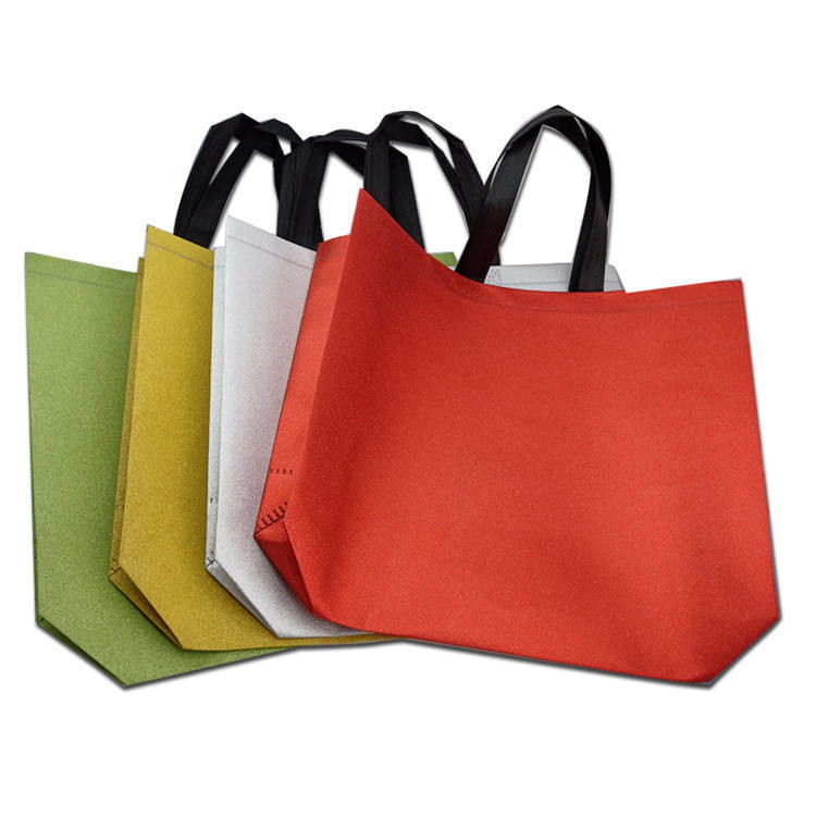 Stile a taglio a stampa Reutilizzabile impermeabile PP tessuto sacchetti di shopping laminati con loghi personalizzati
