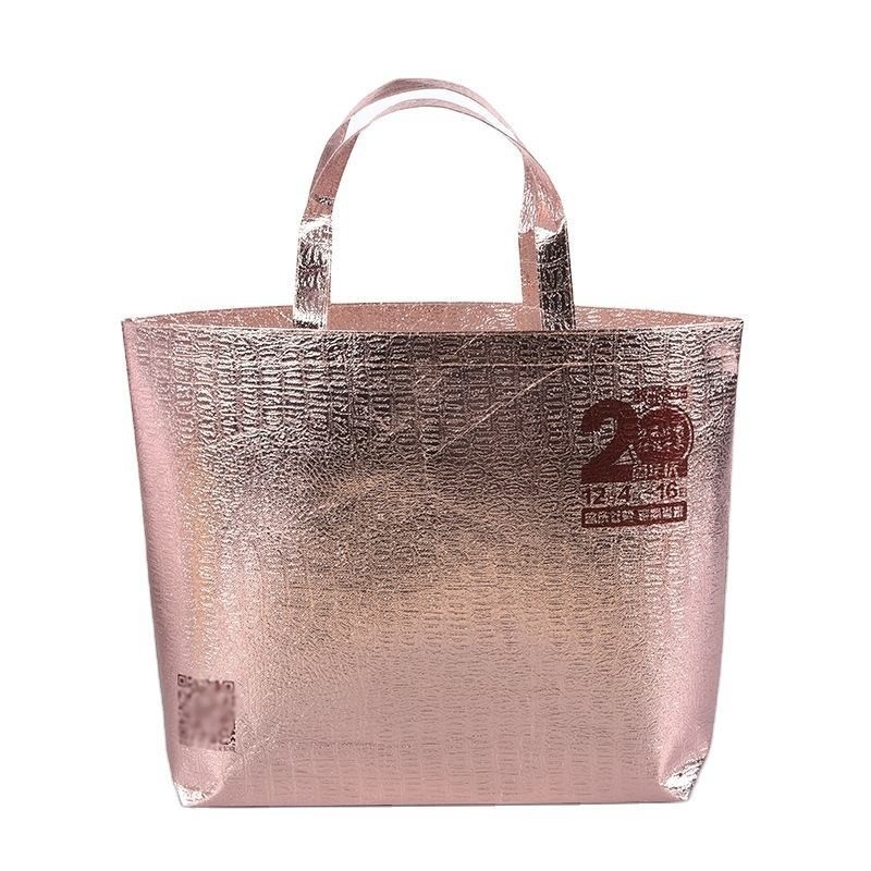 Sacchetto di imballaggio portatile laminato non tessuto per generi alimentari e rose gold Eco PP