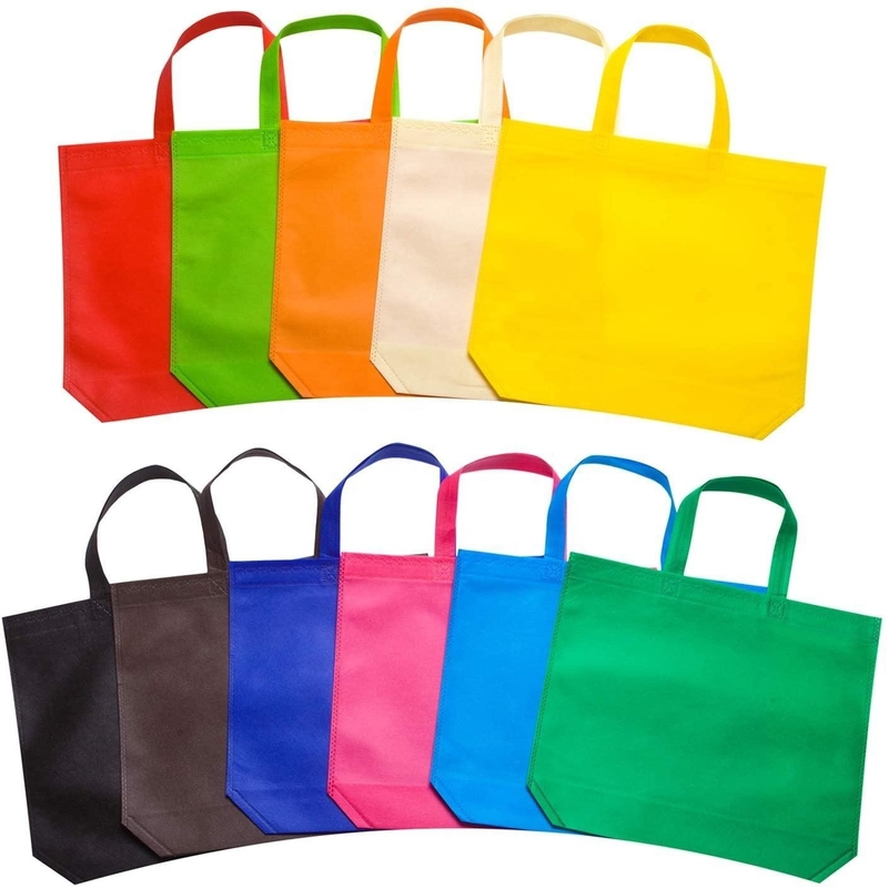Portable Non Woven Recyclable Shopping Tote Bags Custom Make Logo stampato