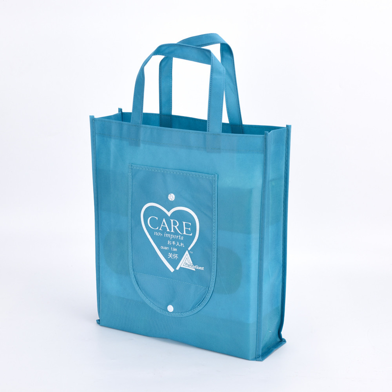 Borse da shopping pieghevoli non tessute per viaggi e ecologiche