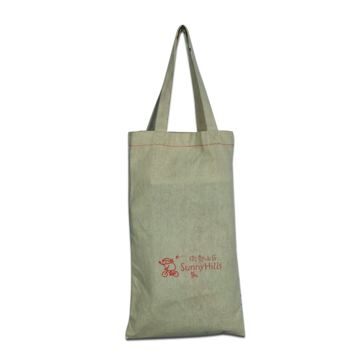 30*40*10cm Borsa di cotone organico con corda di trazione