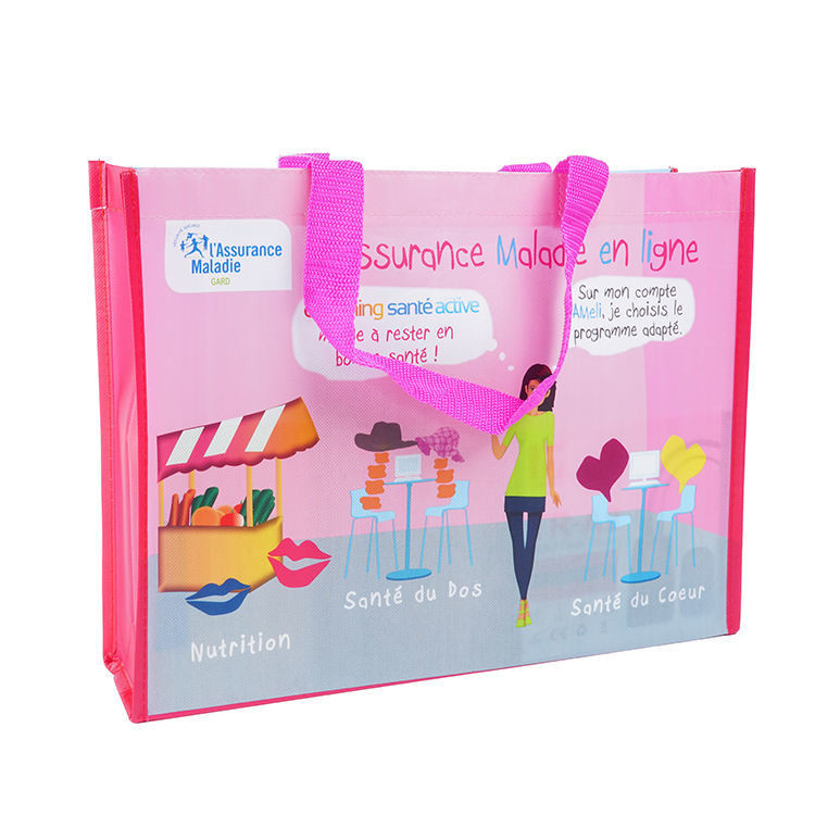 OEM/ODM Acceptabile Pp multi-colore sacchetti non tessuti per lo shopping Logo personalizzato