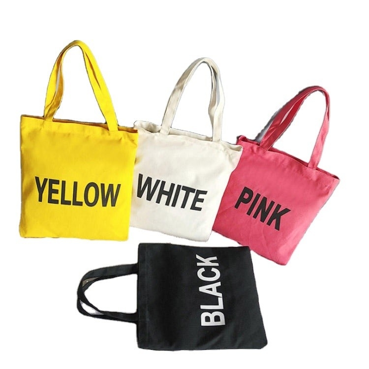 Eco-friendly riutilizzabile donne tela borsa di cotone personalizzato stampato Tote organico per alimentari