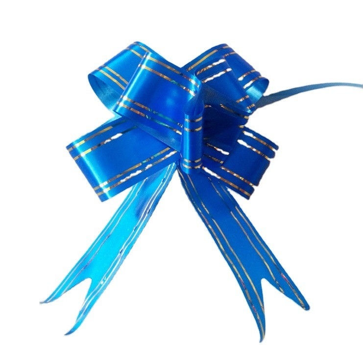 PP Pull String Ribbon Wedding Car Bow per il regalo di Natale confezionato in varie dimensioni