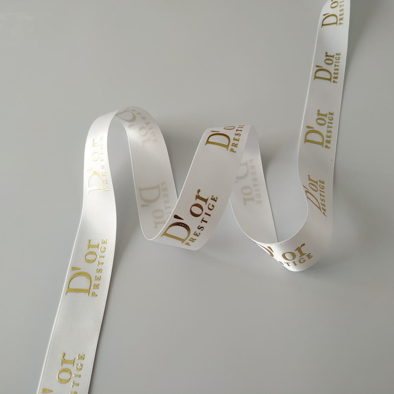 OEM accettato per la confezione di regali con nastri di poliestere in satin stampati in 3D