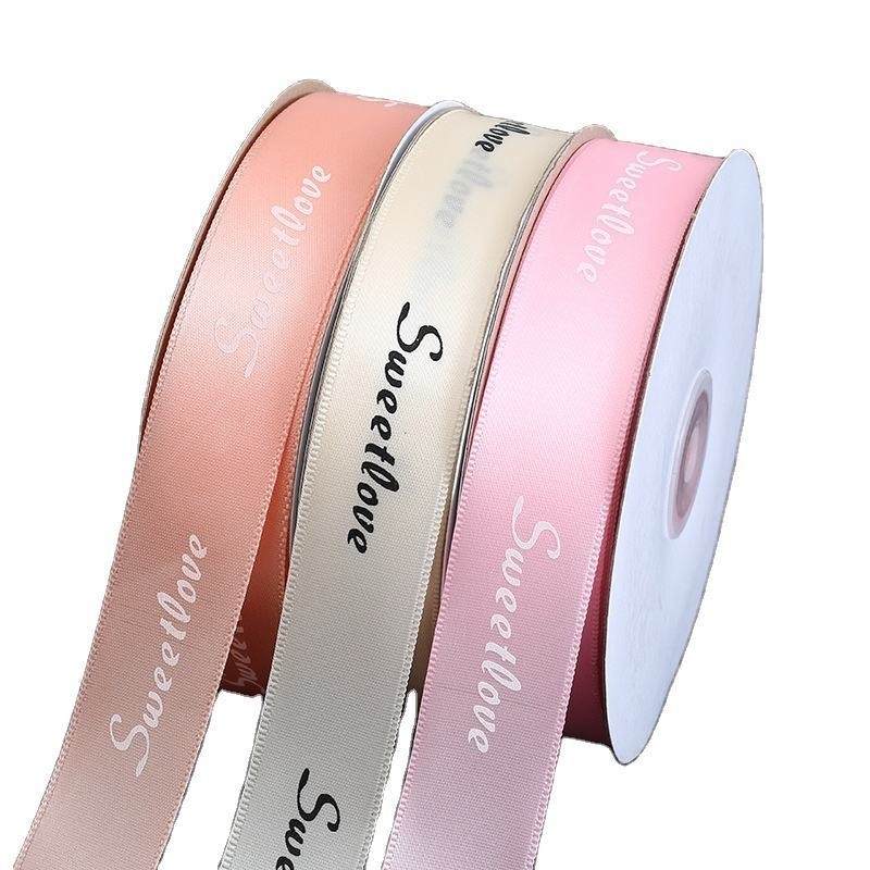 Nastro satinato in poliestere da 3 mm a 100 mm in colori vivaci per stile e tessuto a faccia singola